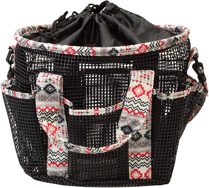 Weaver Leather Mesh Grooming Bag, Crimson Aztec by WeaverLeather
