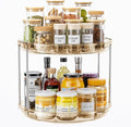LAMU 2 Tier Lazy Susan Turntable Organizer 10.6'' Rotating Spice Rack by YourHome-OrganizationHelper