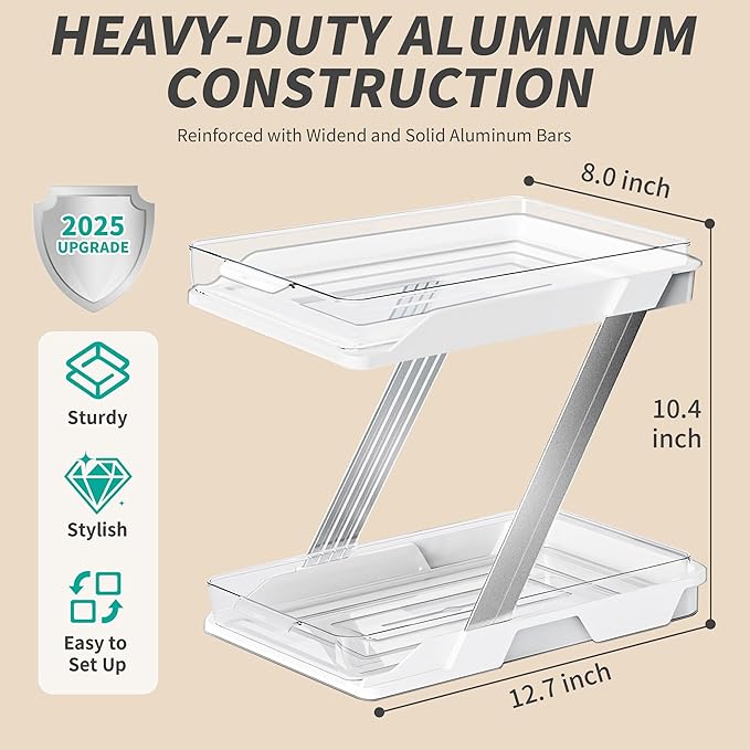 2 Pack Bathroom Organizers and Storage - Image 2