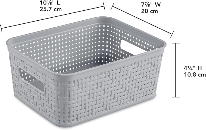 Sterilite 32 Pack Plastic Storage Bin Organization Containers, Small Baskets - Image 2