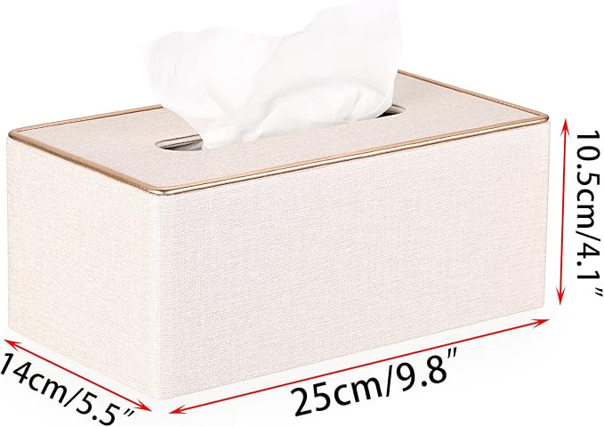 Sumnacon Rectangular Linen Tissue Box Cover - Image 3