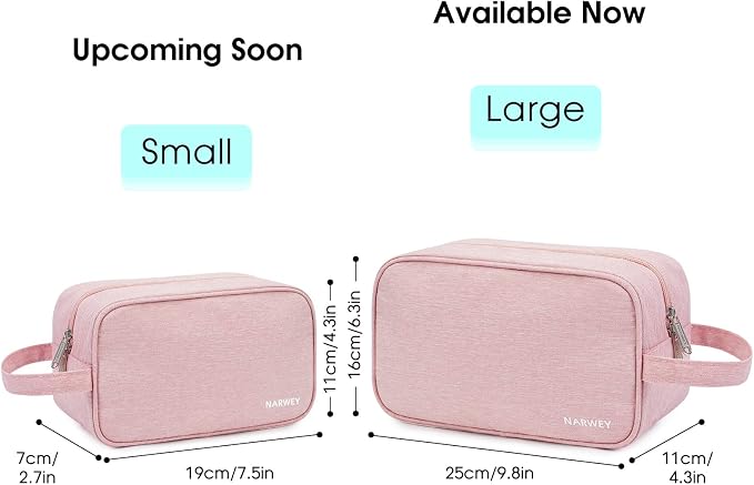 Narwey Travel Toiletry Bag for Women Traveling Dopp Kit Men Travel Bag for - Image 4