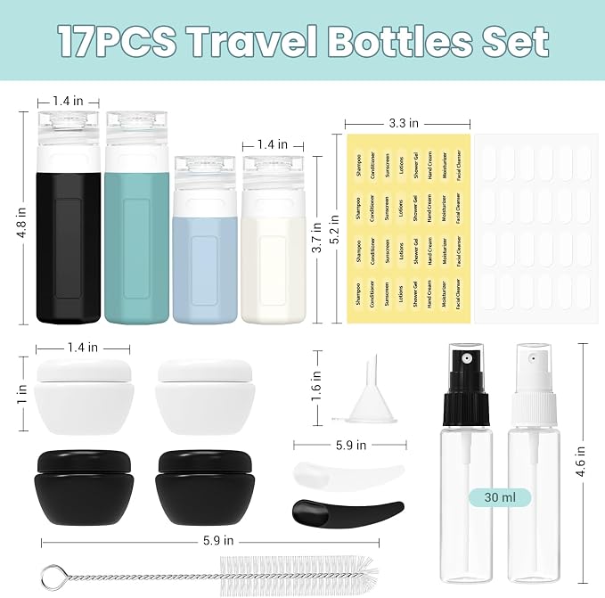 17 Pack Travel Bottles - Image 2