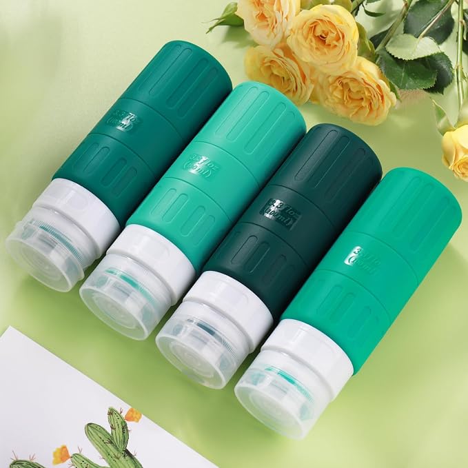GLAMFIELDS Travel Bottles for Toiletries, TSA Approved 3.3oz Size LeakProof - Image 4