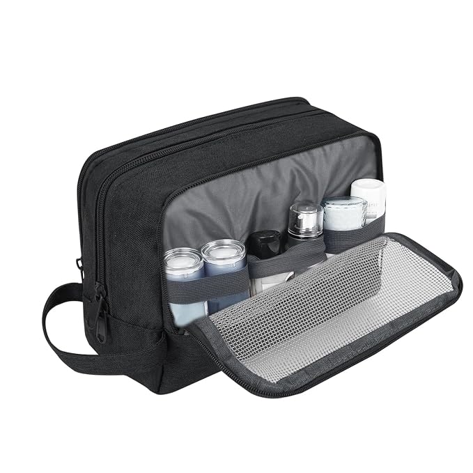 Toiletry Bag for Men Hanging Dopp Kit Water Resistant Shaving Bag Small - Image 6