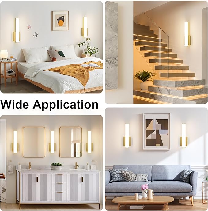 15.7 Inches Modern Bathroom Led Wall Sconces, 18W 3000K Hardwired Wall Light - Image 5