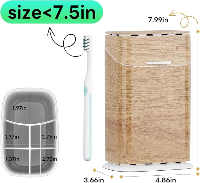 Toothbrush Holders with Cover - Image 2