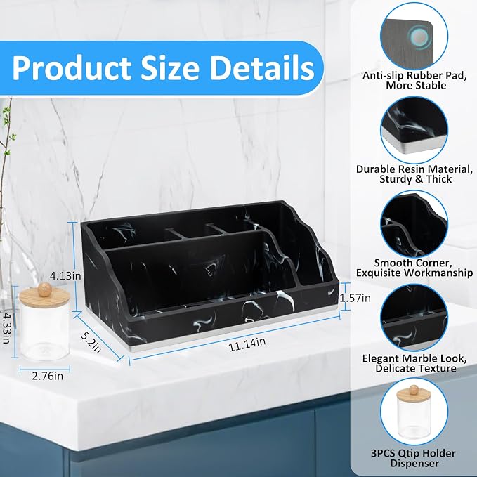 Bathroom Counter Organizer, Toothbrush and Toothpaste Holder - Image 5