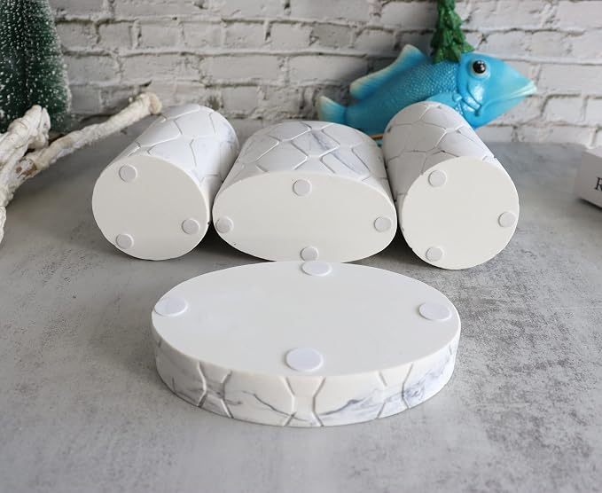 Hymmah Bathroom Accessories Set, Marble Design Toothbrush Holder, Farmhouse - Image 5