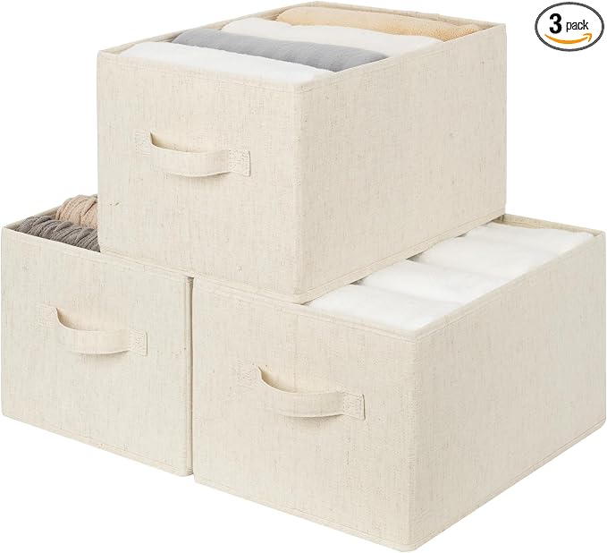 StorageWorks Storage Baskets for Shelves, Fabric Storage Bins, Closet by StorageWorks