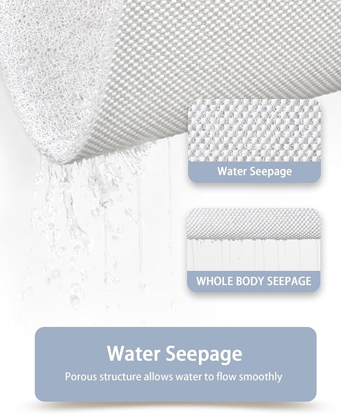 Non Slip Shower Mats for Inside Shower, 17x30 Inch, Anti-Slip Bathtub Mats for - Image 5