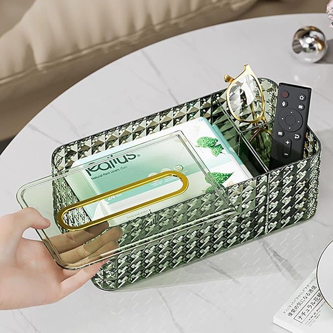 Tissue Box Cover Rectangle, Tissue Holder Napkin Dispenser - Image 4