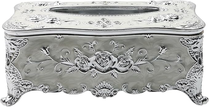 Geesatis Tissue Box Cover, Rectangle Tissue Box Holder, Rectangular Napkin - Image 5