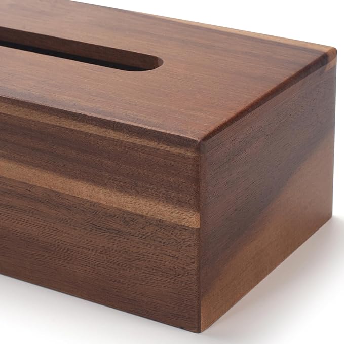 Tissue Box Cover Rectangle, Wood Tissue Box Holder, Wooden Facial Paper Holder - Image 4