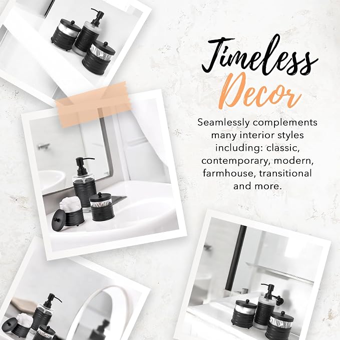 Autumn Alley Adorable 3 Piece Modern Farmhouse Bathroom Accessory Set - Image 7