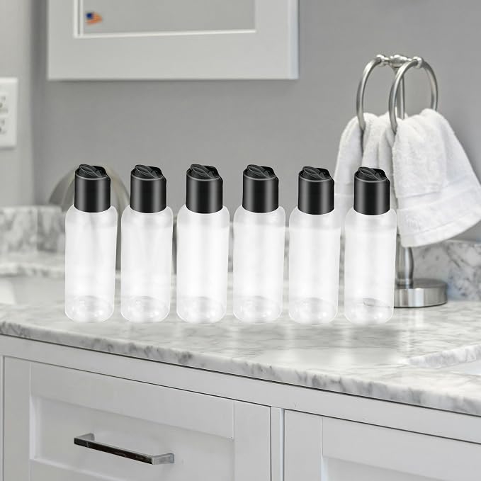 6 Pack Travel Bottles for Toiletries, 3.4oz Travel Shampoo Bottles Leak-Proof - Image 5