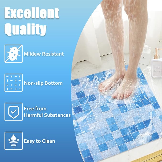 Shower Mat Non-Slip, Soft Comfort Bath Mat - Image 6