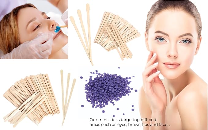 Mibly 1000 Pcs Wooden Wax Sticks - Image 5