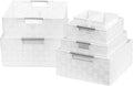 Sorbus Storage Baskets for Organizing, Mesh Hand-Woven Design, Linen Closet by Sorbus