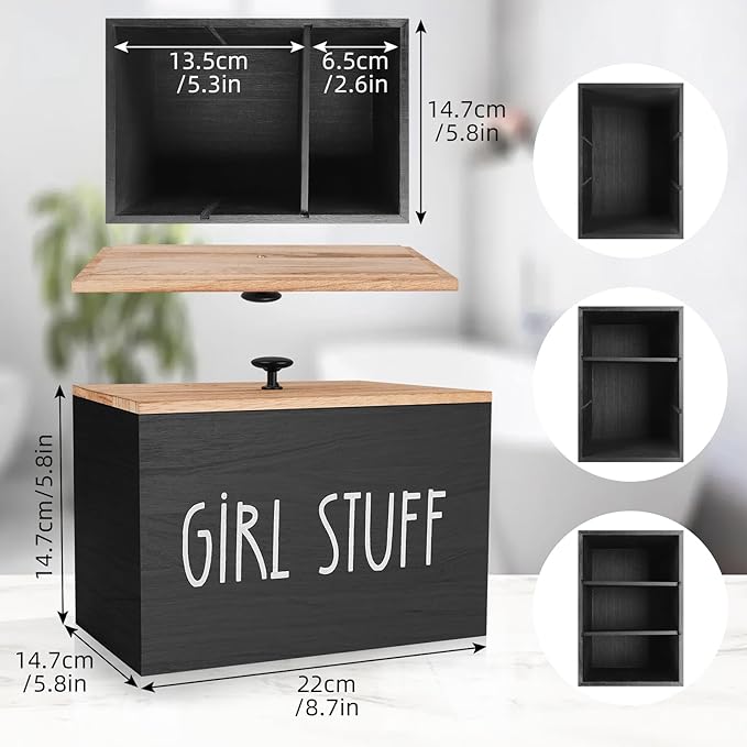 Tampon Holder for Bathroom, Feminine Product Organizer - Image 3