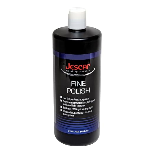 Jescar Fine Polish - 32oz - - Professional Finishing Polish Eliminates Swirls by JescarFinishingProducts