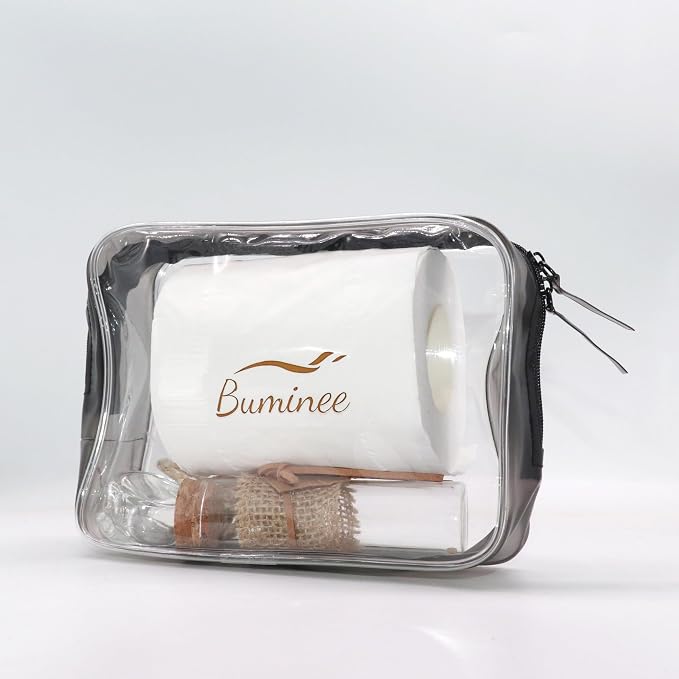 Buminee Clear Travel Bags for Toiletries, Lightweight Toiletry Bag, 2 Pack - Image 7