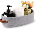 Cotton Rope Small Woven Toilet Paper Room Storage Basket by Oradrem