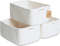 NaturalCozy 11.8"x8"x4.5” Storage Baskets by NaturalCozy