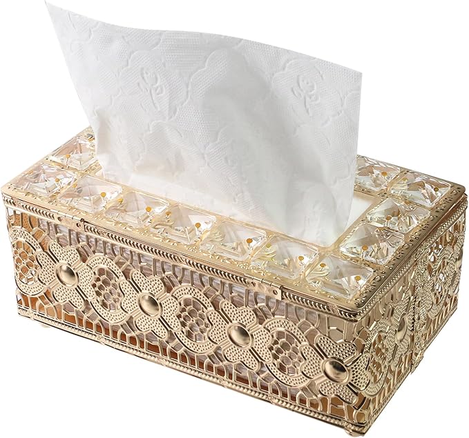 Geesatis Tissue Box Cover, Rectangle Tissue Box Holder, Rectangular Napkin by GeesatisToolHardware
