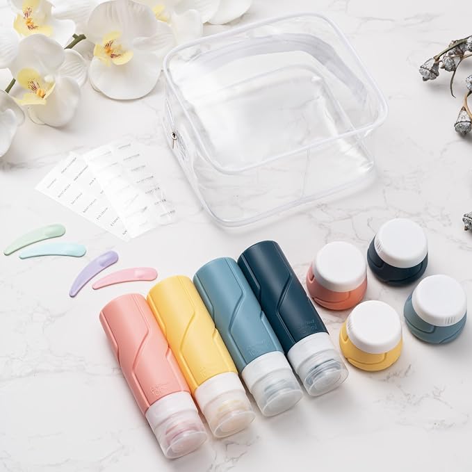 MODENGKONGJIAN Travel Bottles for Toiletries, TSA Approved Silicone Squeezable - Image 4