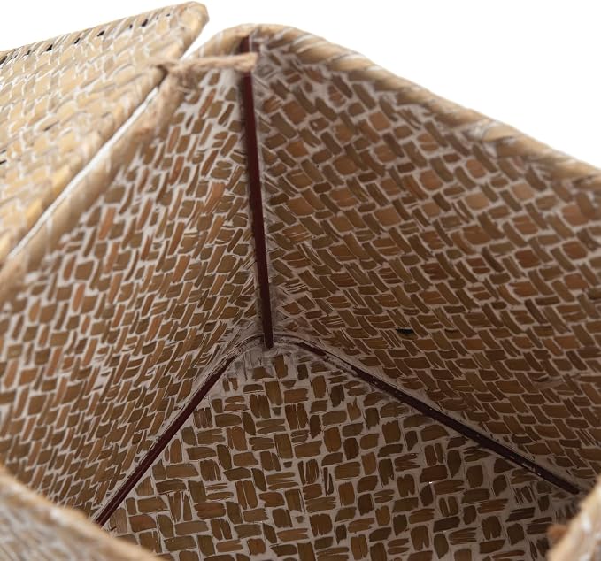 Seagrass Square Tissue Box Cover Woven Napkin Holder Decorative - Image 8