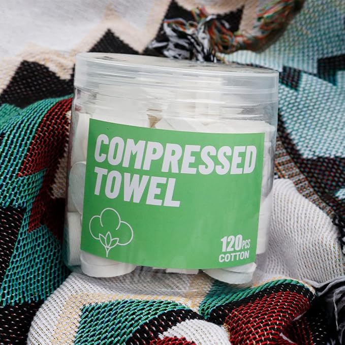 120 Pcs Mini Compressed Towels, Disposable Face Compressed Towel, Compressed - Image 7