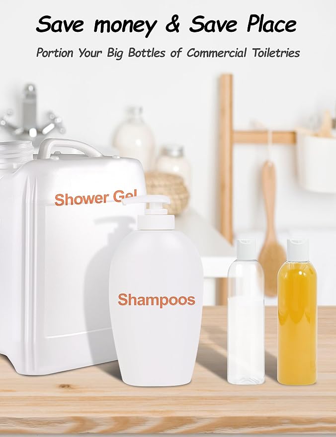 2 Pack 8 oz Clear Plastic Bottles - Image 8