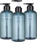 Shampoo and Conditioner Dispenser Bottles-3pcs 16.9oz Plastic Empty Refillable by BasedFloor