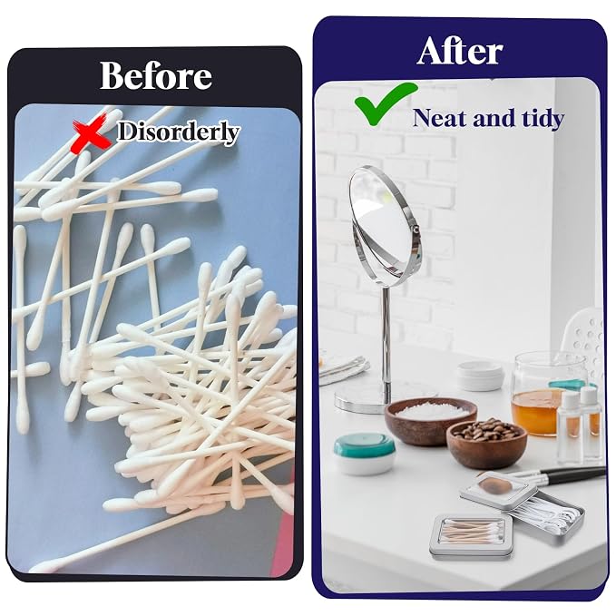 2Pcs Cotton Swab Holder for Travel, Portable Swab Case - Image 5