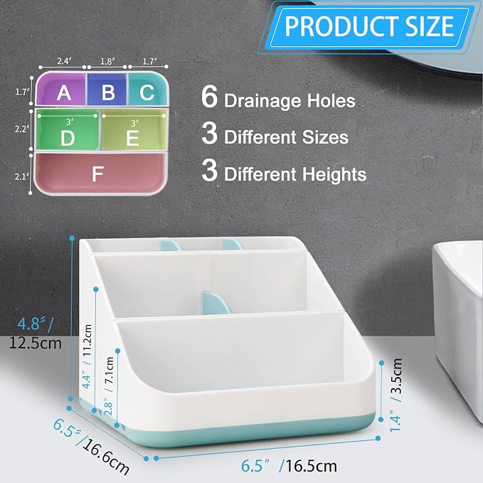 Toothbrush Holder for Bathroom, Detachable for Easy Cleaning Multi-Functional - Image 4