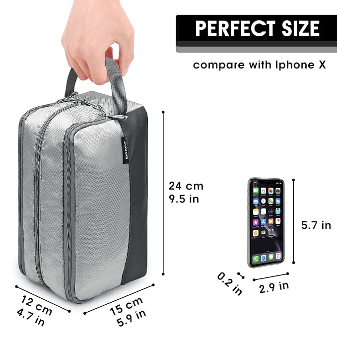 Toiletry Bag for Men Hanging Dopp Kit Water Resistant Shaving Bag Small - Image 2