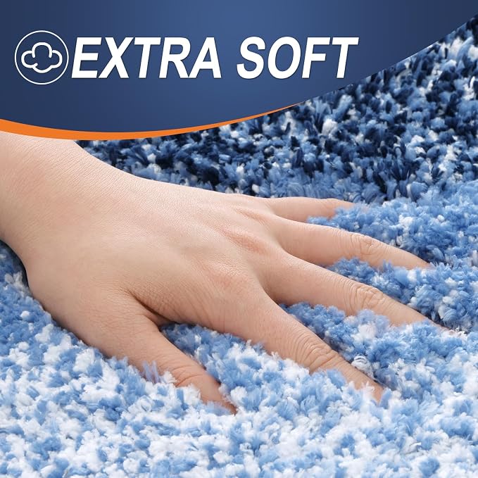 OLANLY Bathroom Rug Set 2 Piece, Soft Absorbent Microfiber Bath Rug Set - Image 3