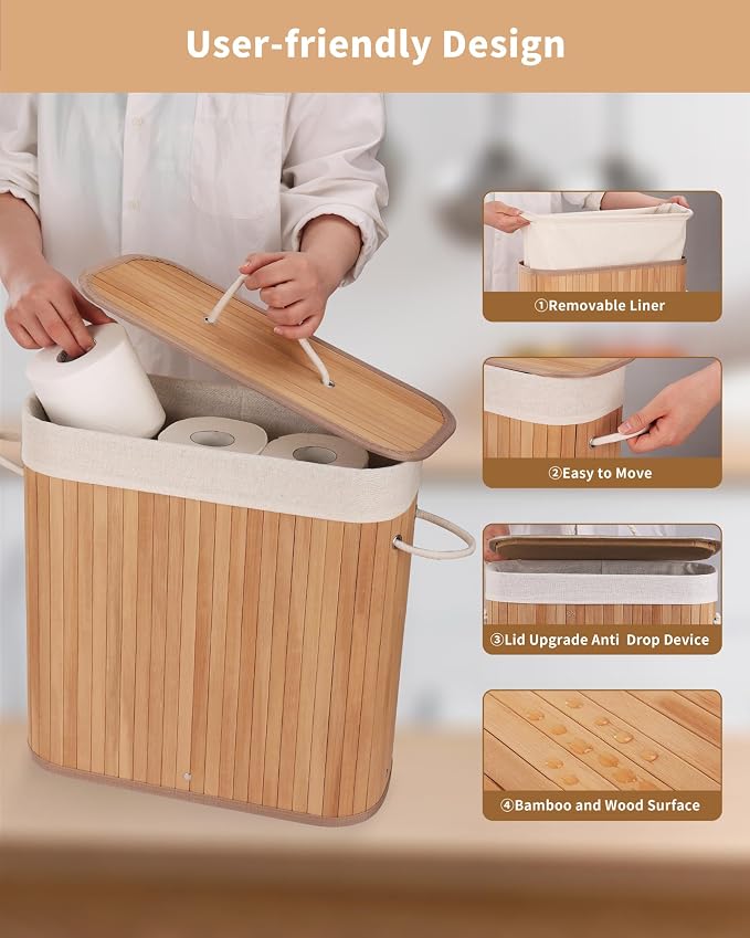 Bamboo Toilet Paper Storage - Image 4