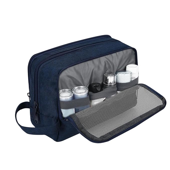 Toiletry Bag for Men Hanging Dopp Kit Water Resistant Shaving Bag Small - Image 6