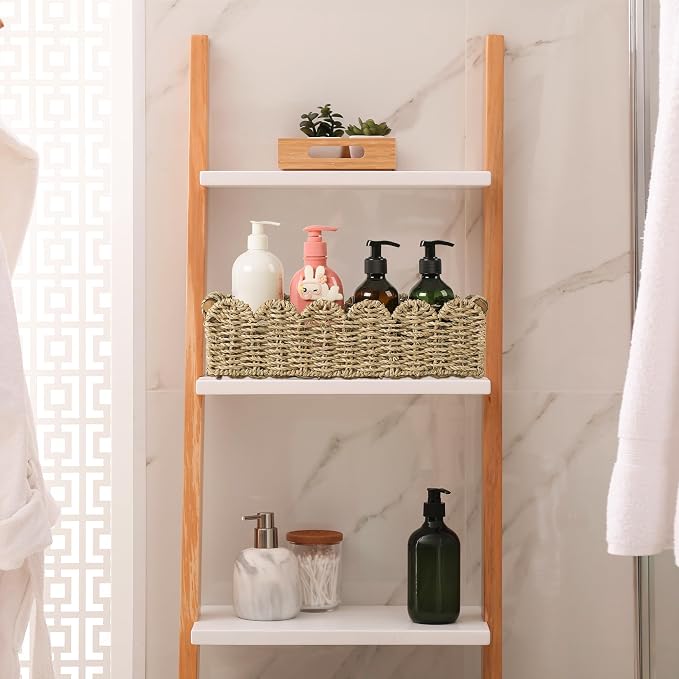 Toilet Paper Storage Basket Bathroom Counter Organizer Wicker Baskets - Image 5