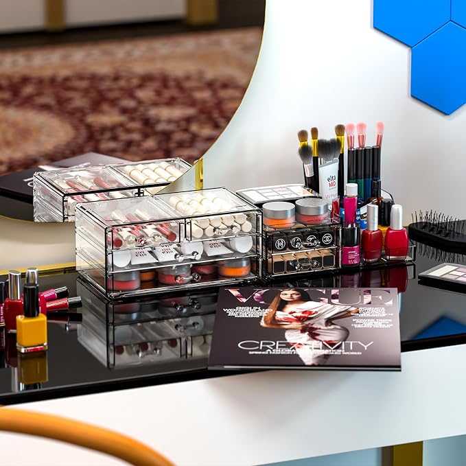 Cq acrylic Make Up Organizers for Vanity - Image 7
