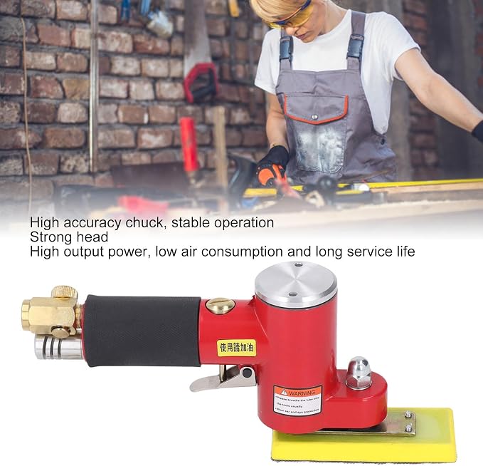 Jadeshay Random Orbital Sander Pneumatic Tool, High Power Push Switch Palm - Image 4