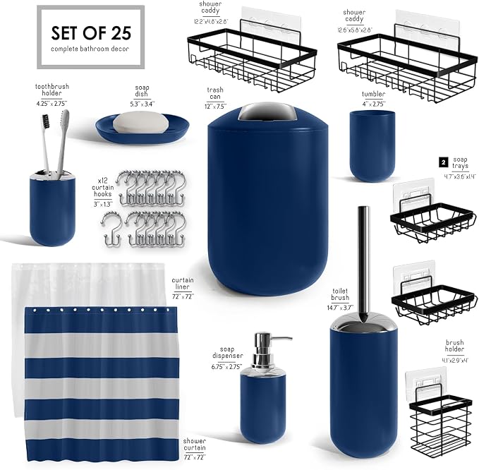 Clara Clark Bathroom Accessories Set - Image 2