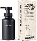 MaisoNovo Glass Foaming Hand Soap Dispenser 14 Oz | Black Foaming Soap by MaisoNovo-TheArtofSustainableLiving