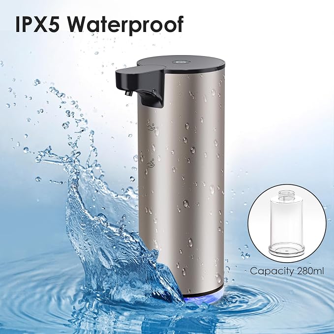 Automatic Soap Dispenser Foam Rechargeable: Touchless Soap Dispenser Stainless - Image 5