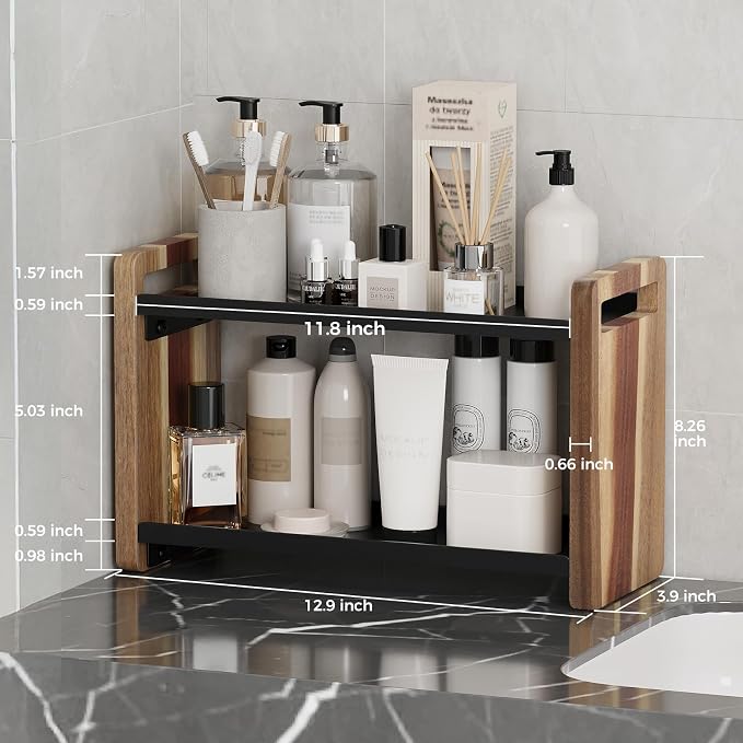 Bathroom Counter Organizer, Bathroom Counter Shelf, Bathroom Organizers - Image 2
