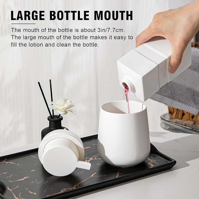 Soap Dispenser, Ceramic Foaming Soap Dispenser - Image 6