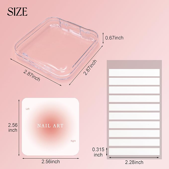 9 Pcs Press On Nail Storage Box, Transparent Acrylic Fake Nail Case - Image 3