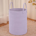 Large Woven Laundry Basket Hamper, 100L Cotton Rope Storage Bin by JMvicyroam